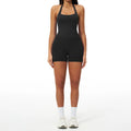 TENWOLF Women's 2-Piece Quick-Dry Activewear Set: Fitted Tank Tops and Shorts for Yoga and Fitness